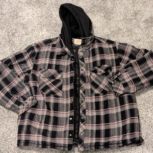 Boston Traders Plaid Hooded Jacket